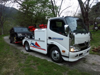ウインチシーブ付きレッカー車